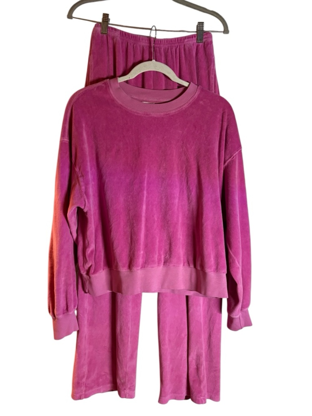 XIRENA Pink Velour Track Suit in Sz S - Picture 4 of 7
